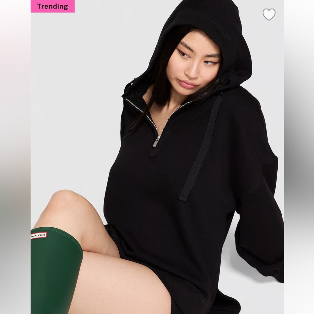 NWOT PINK CAMPUS FLEECE™ TUNIC HOODIE